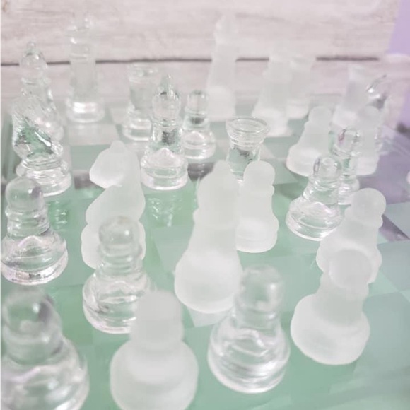 Glass/Frosted Crystal Chest Decorative Mini 7.75” Display Piece - Picture 3 of 6